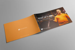 Realizzazione brochure evento Wake up Call - copertina | Alfio Bardolla