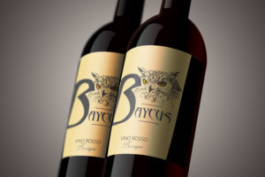 Etichetta vino rosso Baycus