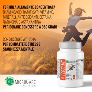 MicroCare Nutrition | ForzaVit packaging e infografica marketplace