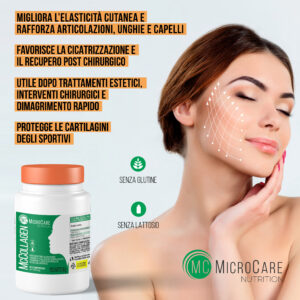 MicroCare Nutrition | MC Collagen packaging e infografica marketplace